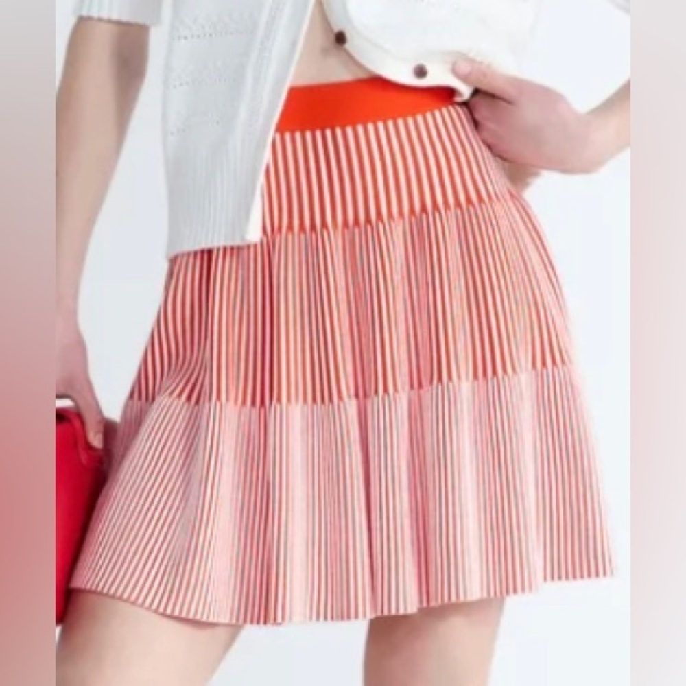 Free Assembly Women's Ribbed Stitch Tiered Mini Skirt